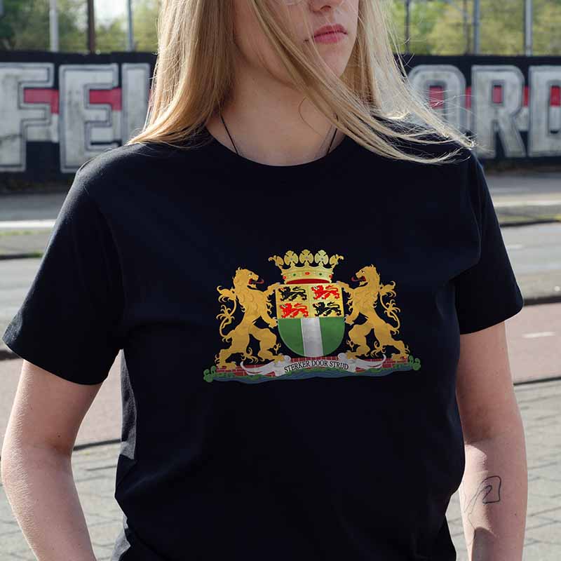 T-shirt regular - Wapen van Rotterdam - logo voor groot