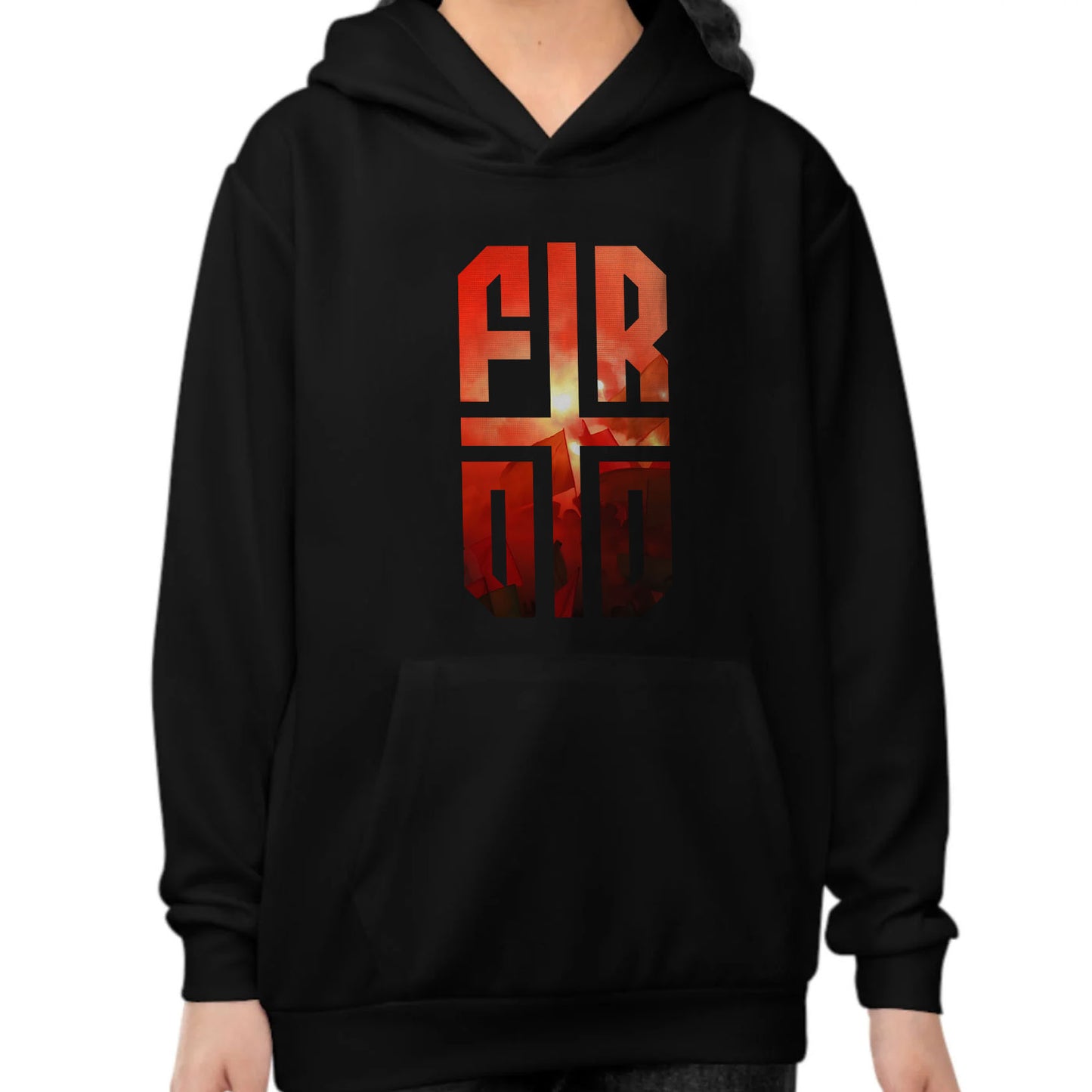 Hoodie regular zwart - kids - FR010