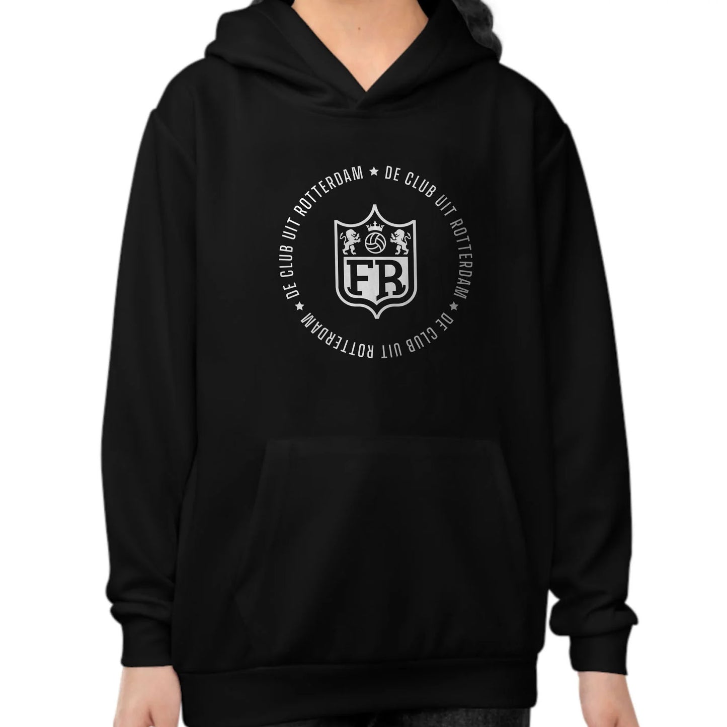 Hoodie regular zwart - kids - stadion - FR - De club uit Rotterdam