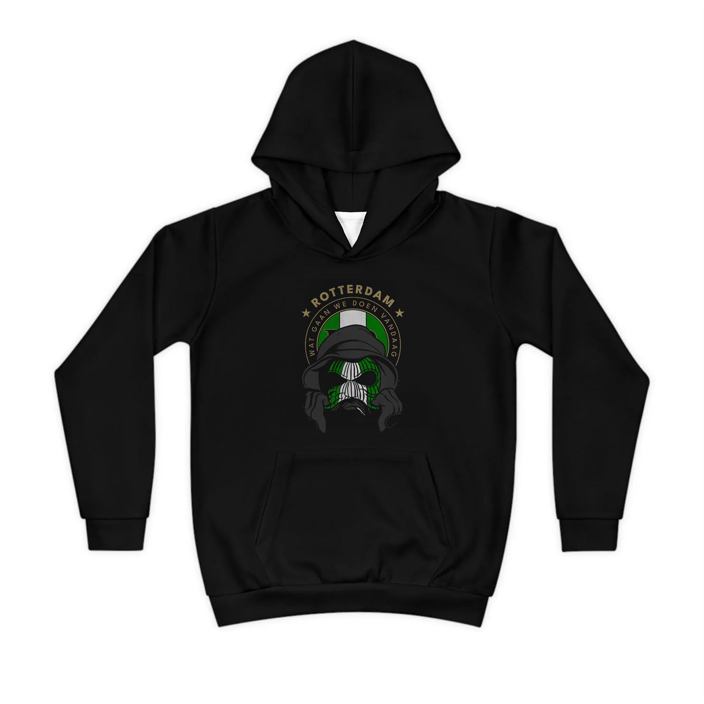 Hoodie regular zwart - kids - FR masker