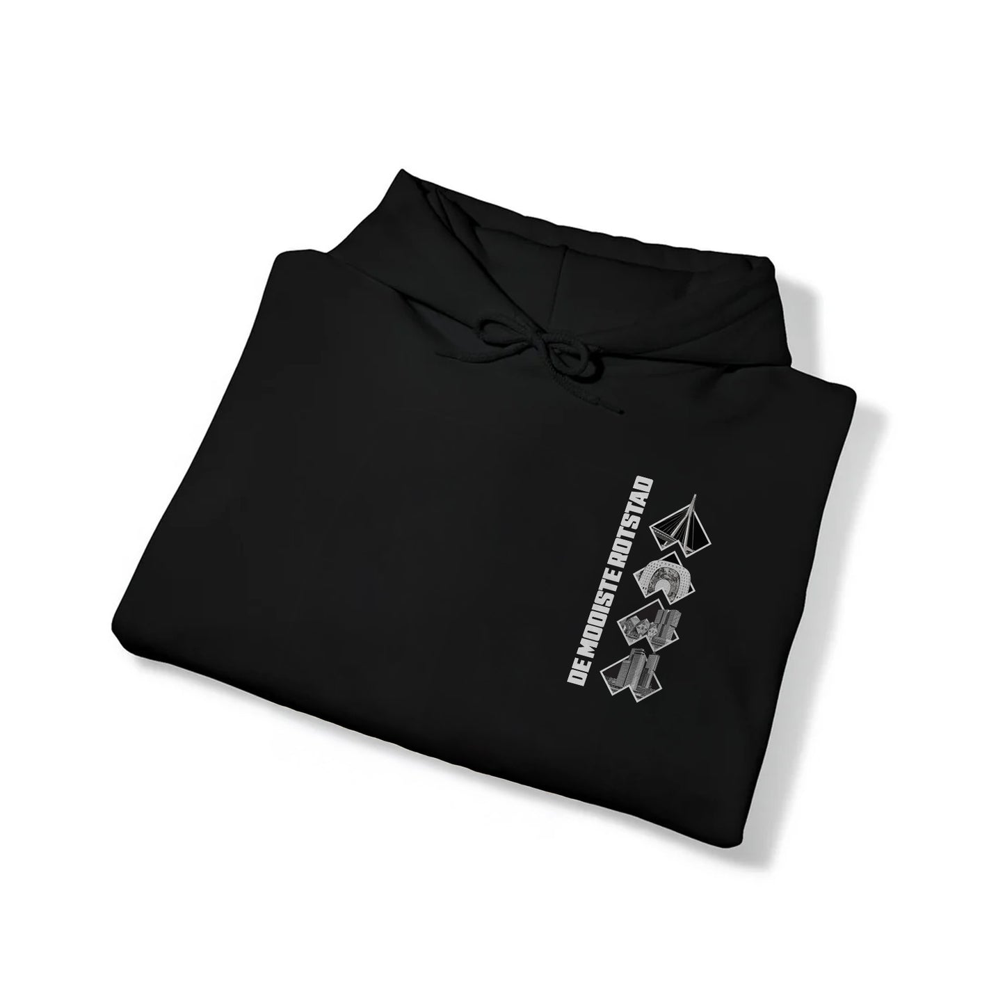 Hoodie relax zwart - De Mooiste Rotstad