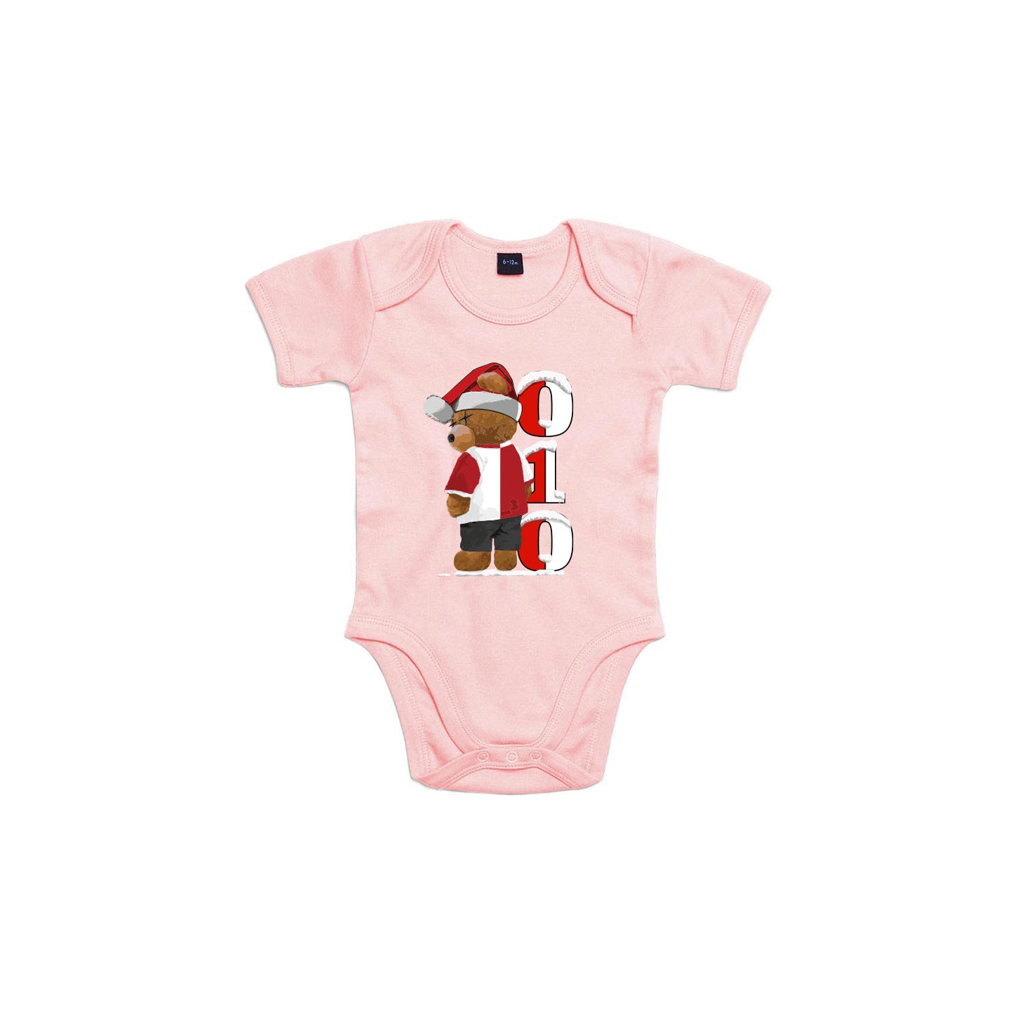 Rompertje baby - 010 beer kerstmuts