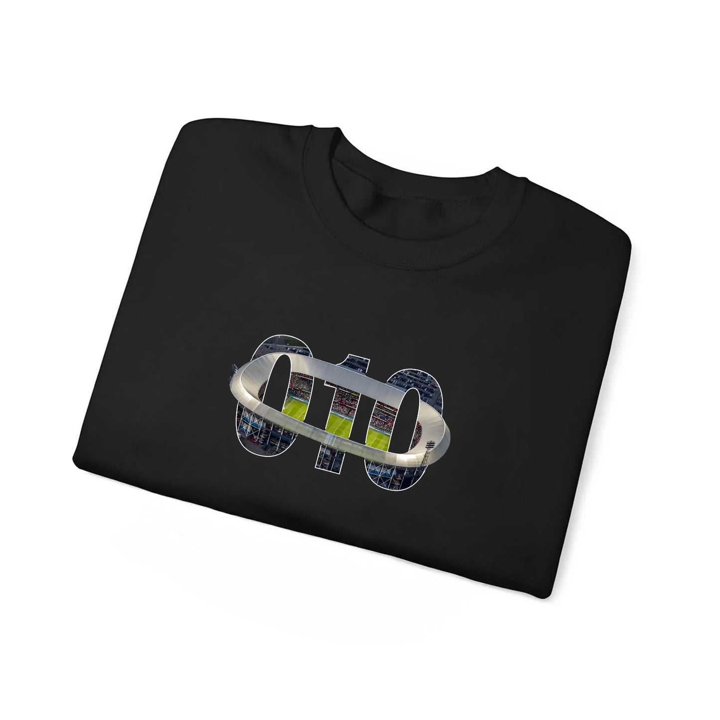 Sweater zwart regular - 010 Stadion