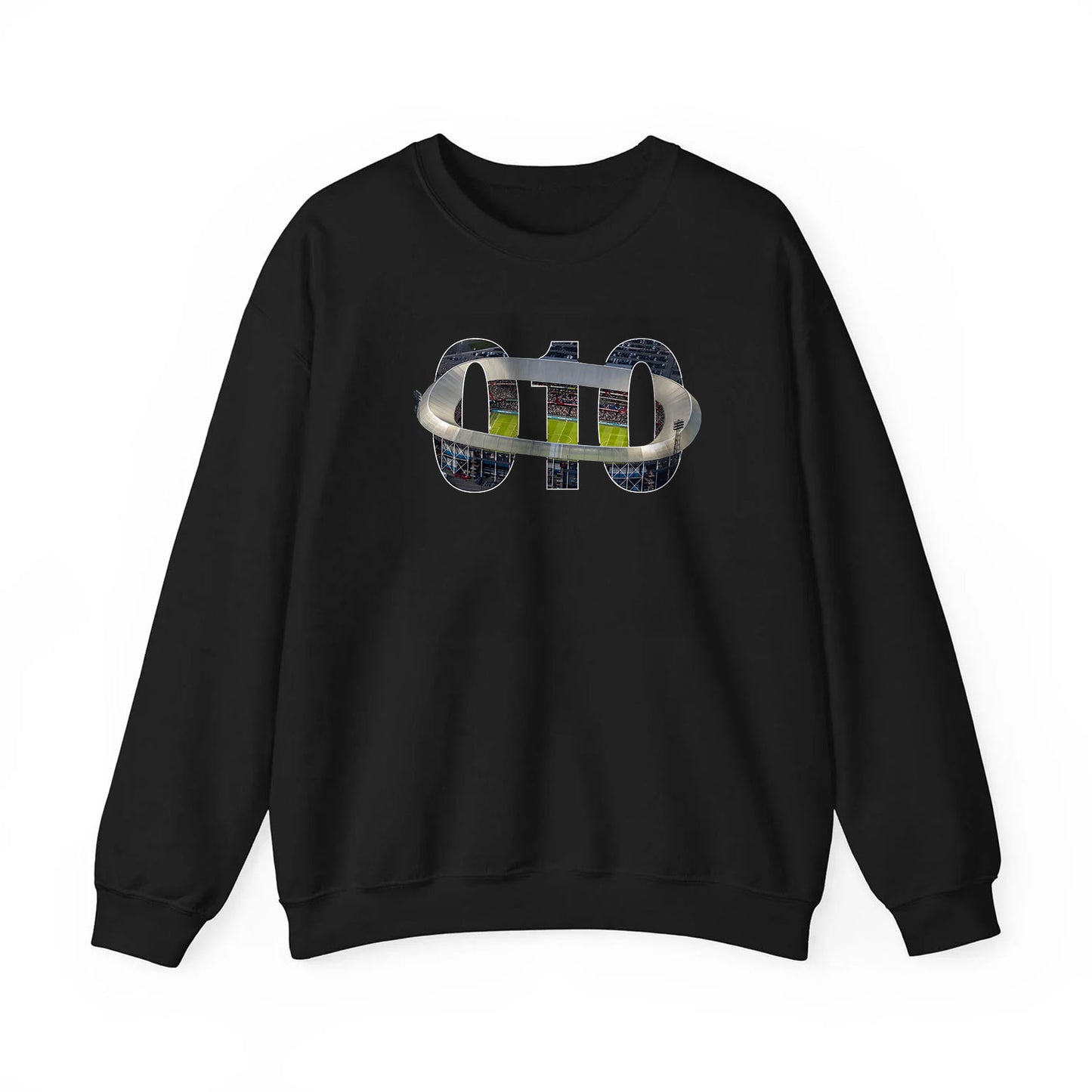 Sweater zwart regular - 010 Stadion
