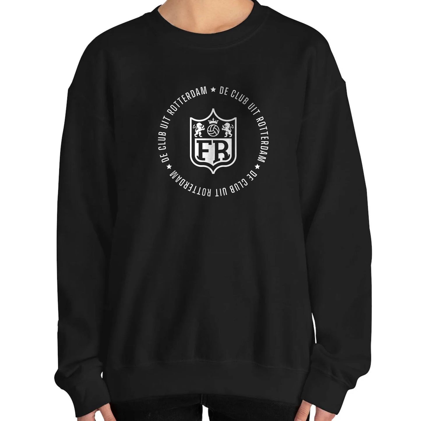 Sweater zwart regular - FR - De club uit Rotterdam