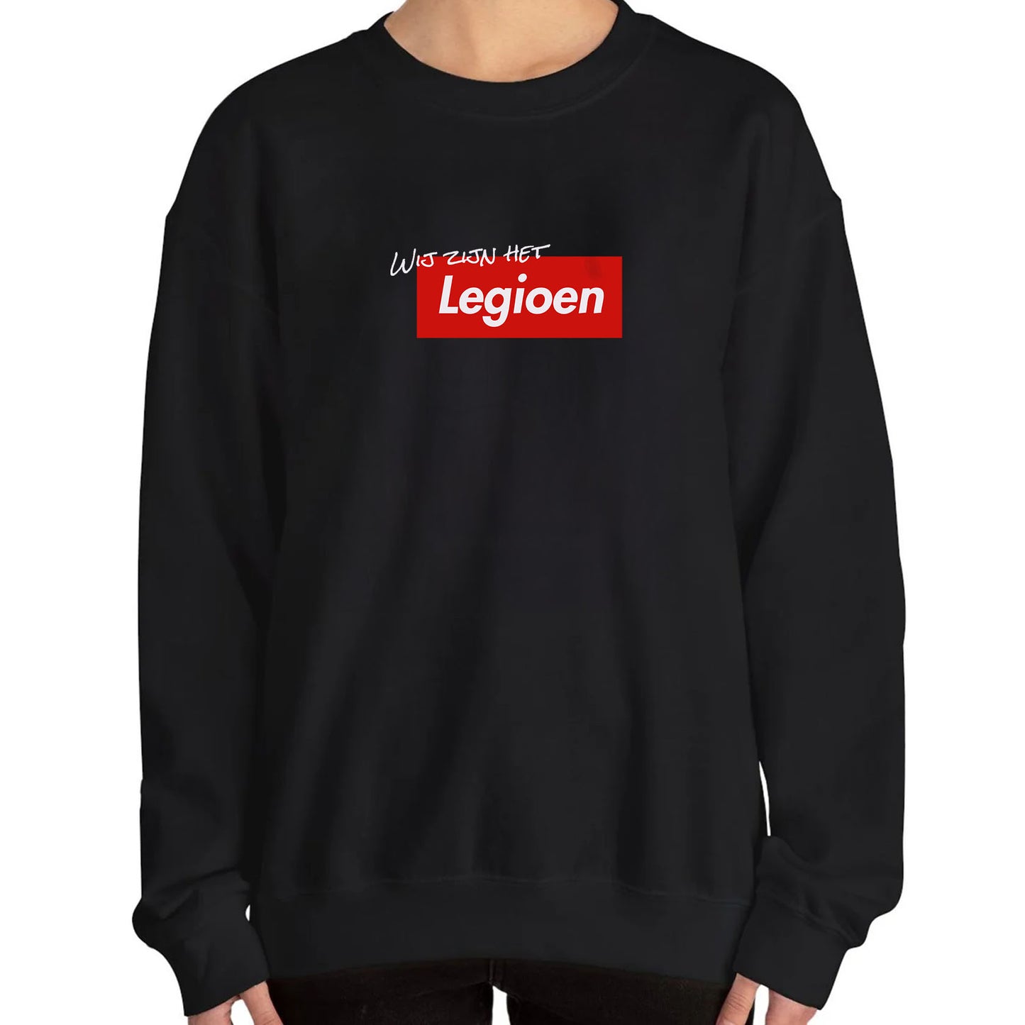 Sweater regular zwart - Wij zijn het Legioen