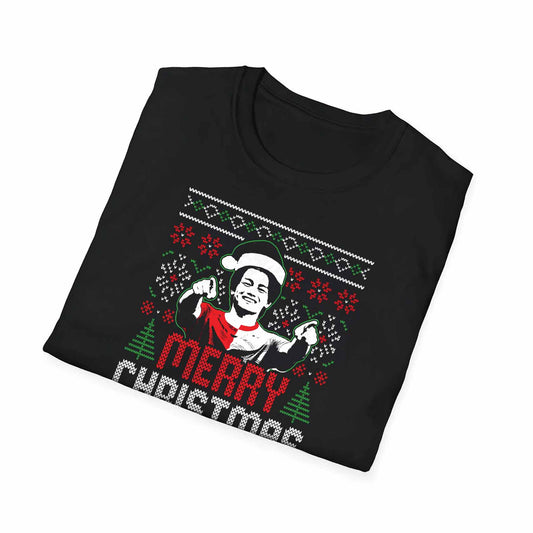 Kerst t-shirt regular zwart - Ayase Merry Christmas