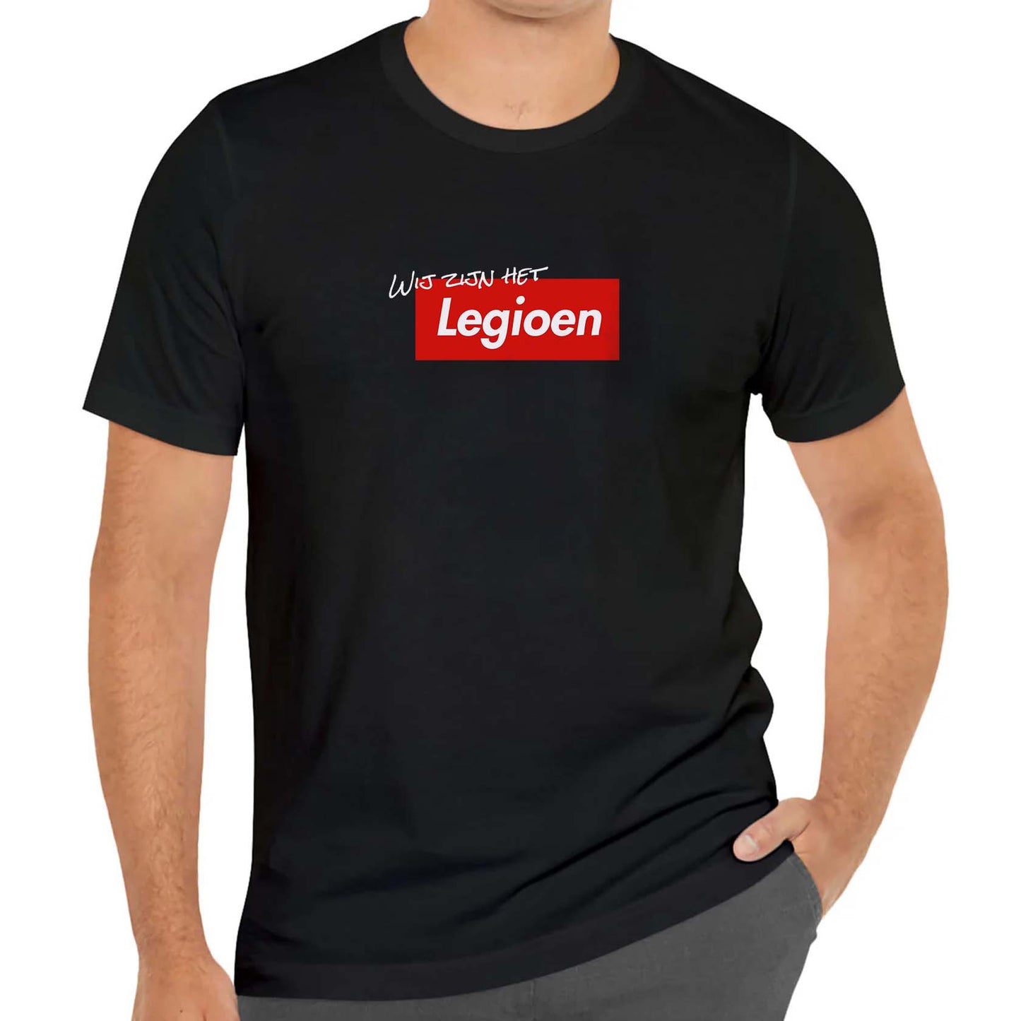 T-shirt regular zwart - Wij zijn het Legioen