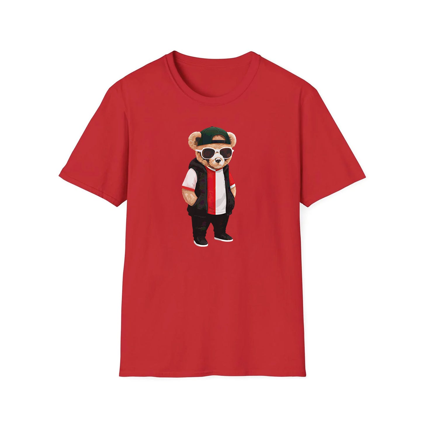 T-shirt regular - Hand in zakken beer
