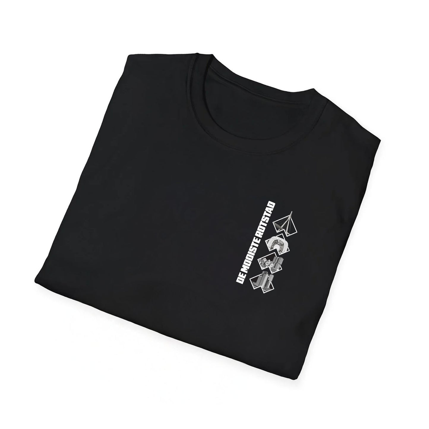 T-shirt regular zwart - De Mooiste Rotstad