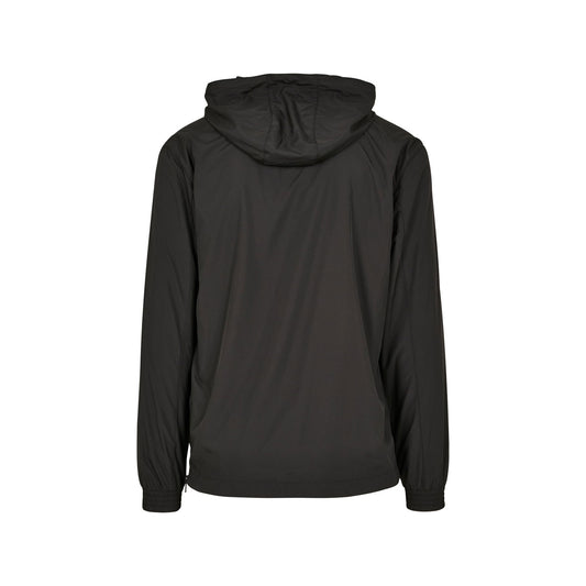 Windbreaker overhead jas zwart - FR - Wat gaan we doen vandaag - logo links