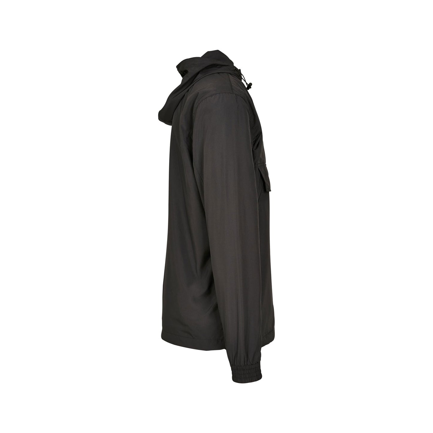 Windbreaker overhead jas zwart - FR - Wat gaan we doen vandaag - logo links