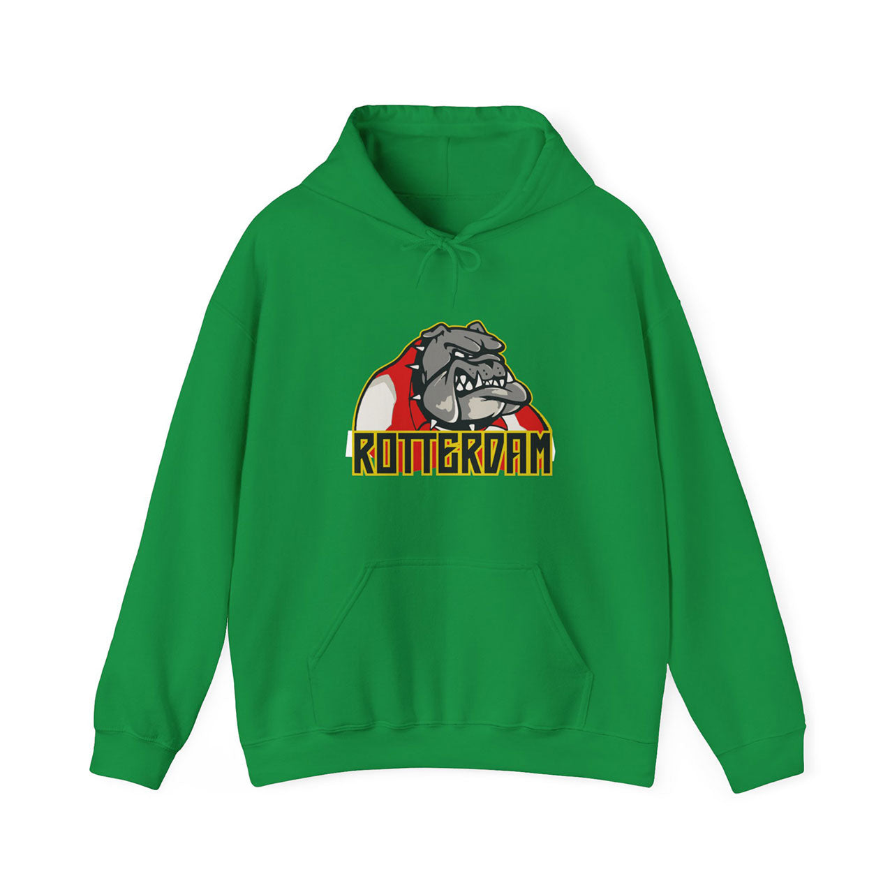 Hoodie relax - Bulldog Rotterdam - logo voor groot