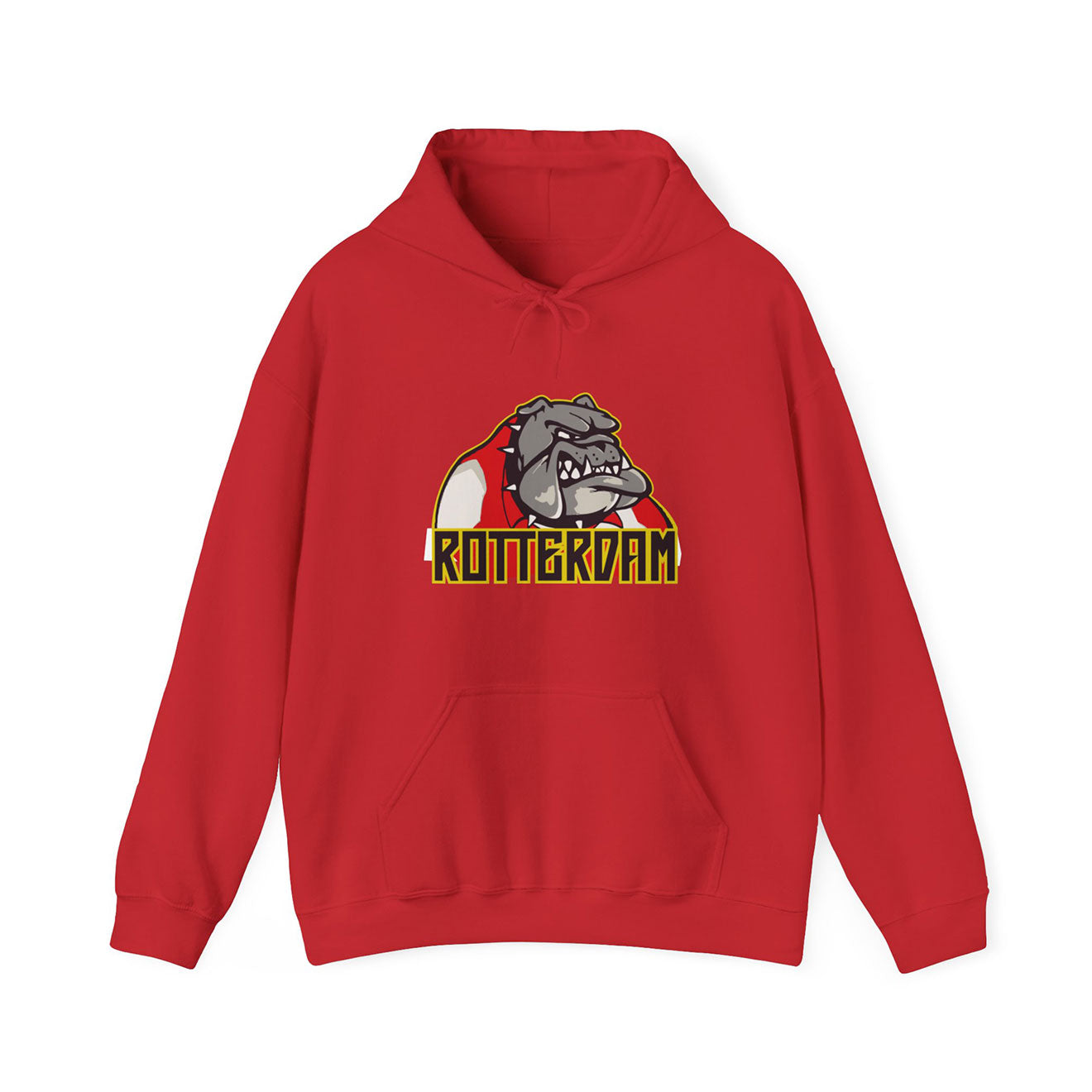 Hoodie relax - Bulldog Rotterdam - logo voor groot