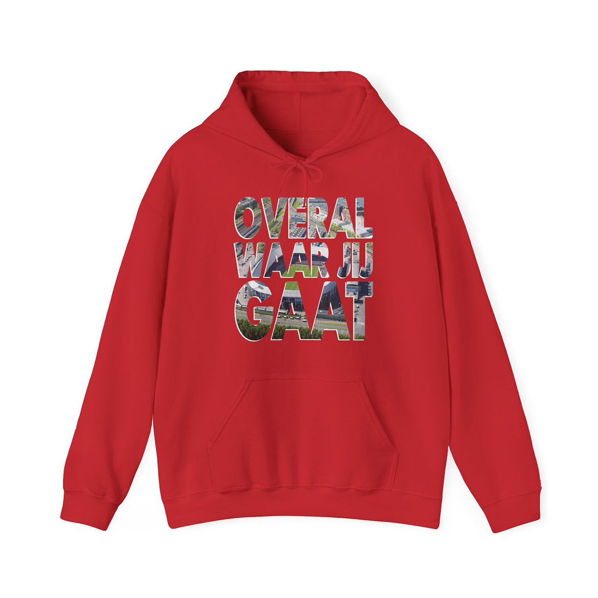 Hoodie relax - Overal waar jij gaat - logo voor groot