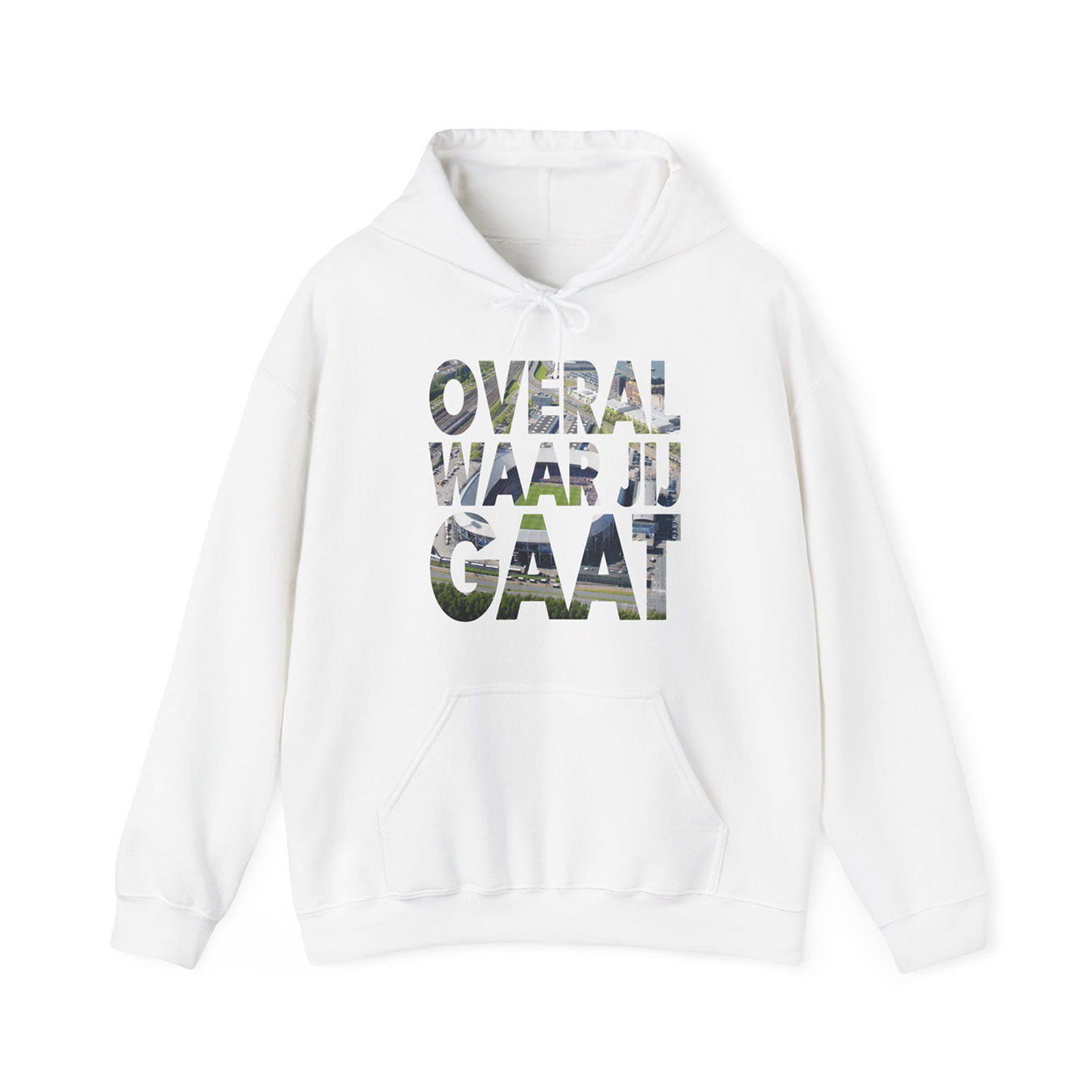 Hoodie relax - Overal waar jij gaat - logo voor groot