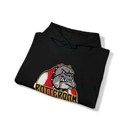 Hoodie relax - Bulldog Rotterdam - logo voor groot