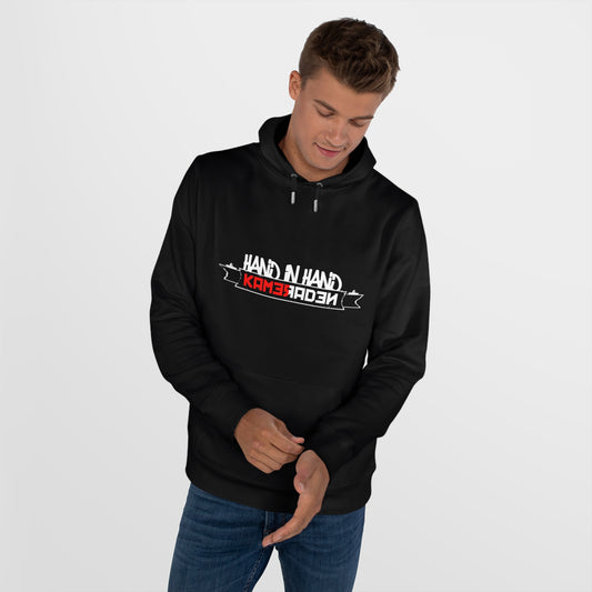 Hoodie relax - Hand in hand - Kameraden - logo voor groot