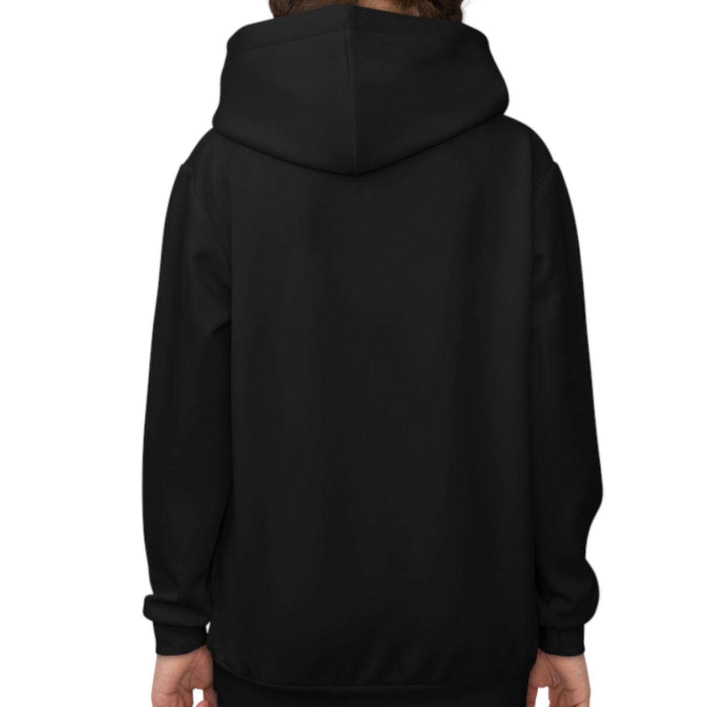 Hoodie regular zwart - kids - Wapen van Rotterdam - logo voor groot