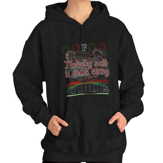 Hoodie relax zwart - Nobody said it was easy