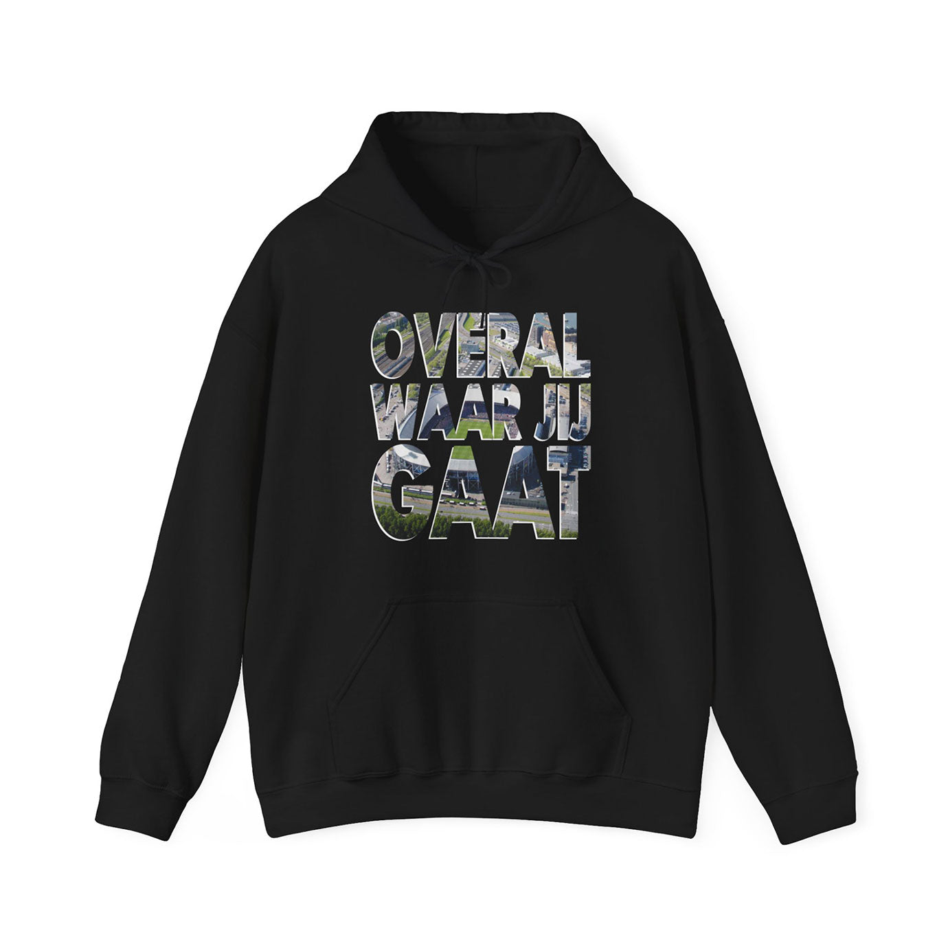 Hoodie relax - Overal waar jij gaat - logo voor groot