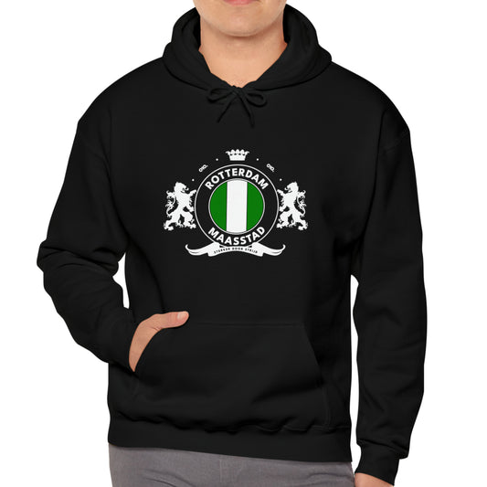 Hoodie relax - Het wapen van Rotterdam - logo voor groot