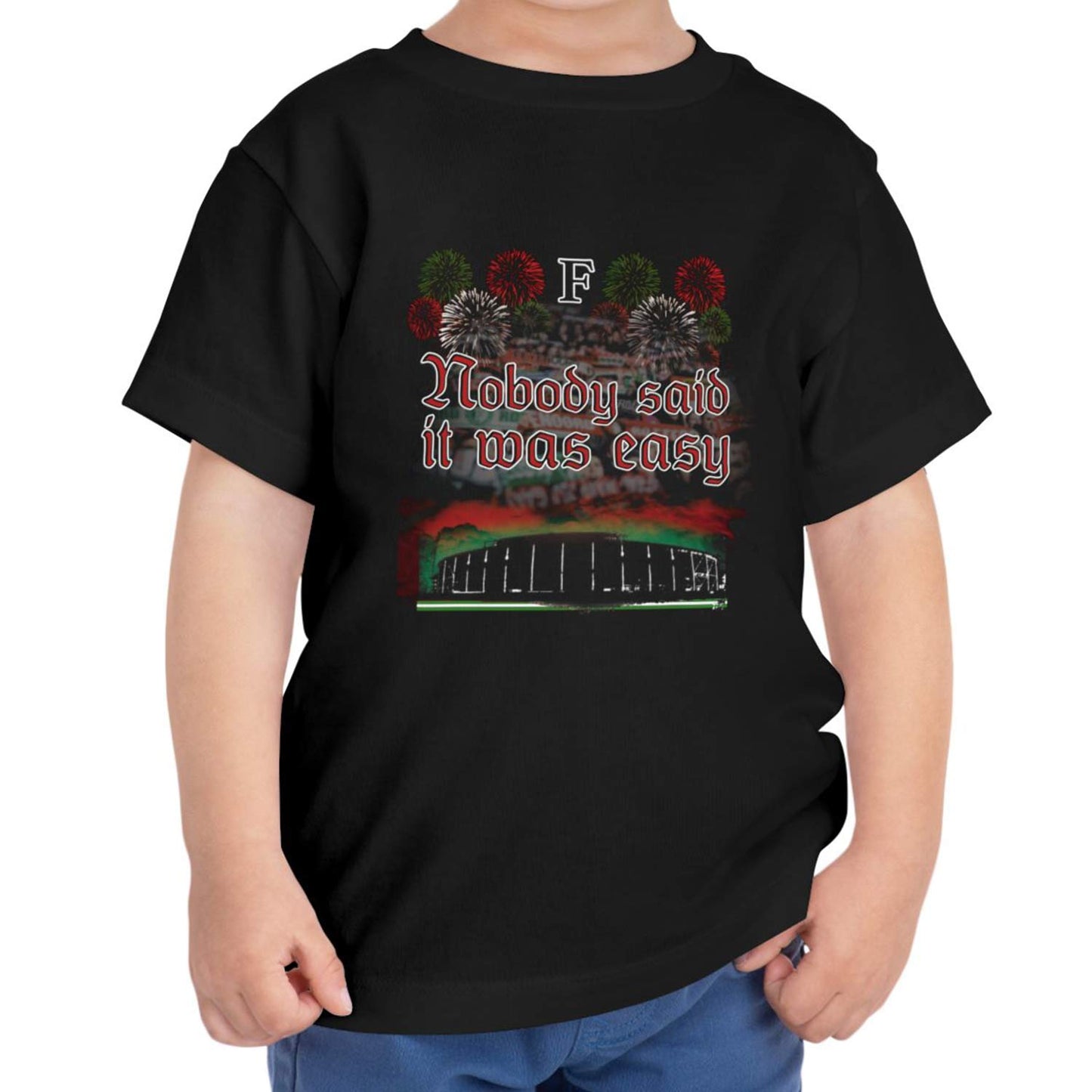 T-shirt regular zwart - Kids - Nobody said it was easy