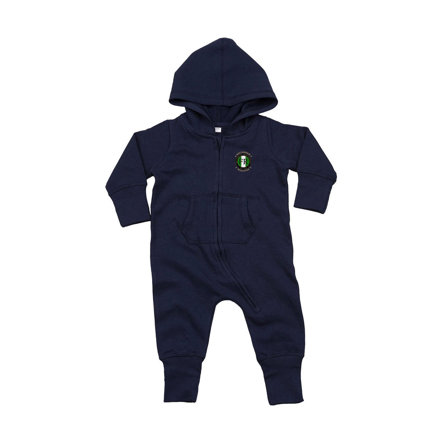 All-in-one baby onesie - FR - Wat gaan we doen vandaag - logo links