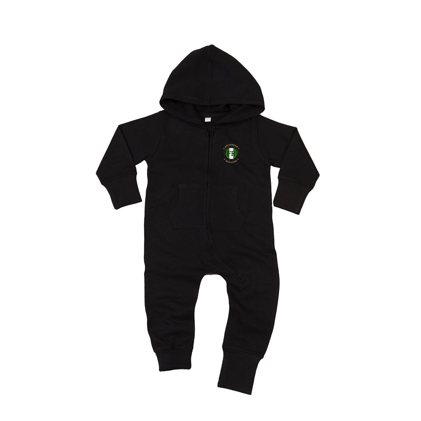 All-in-one baby onesie - FR - Wat gaan we doen vandaag - logo links