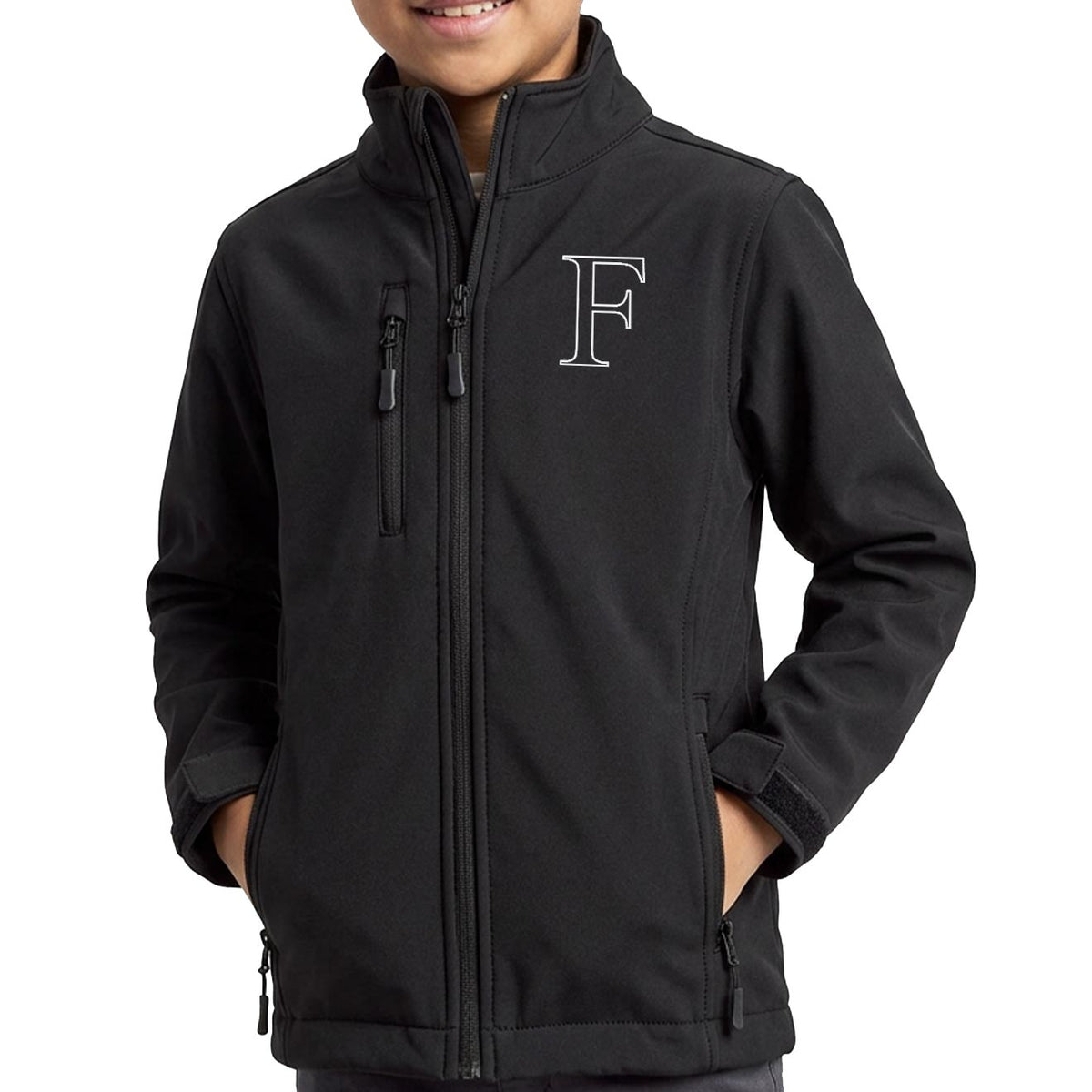 Softshell jas - kids - F voorop