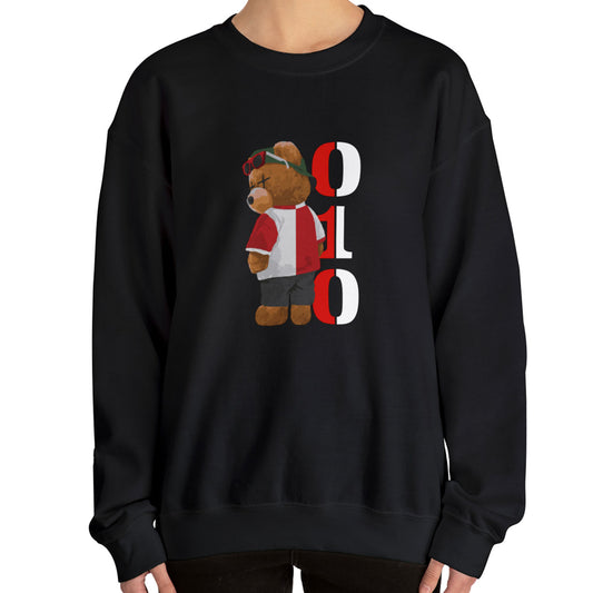 Sweater loose regular - FR - 010 beer - logo voor groot