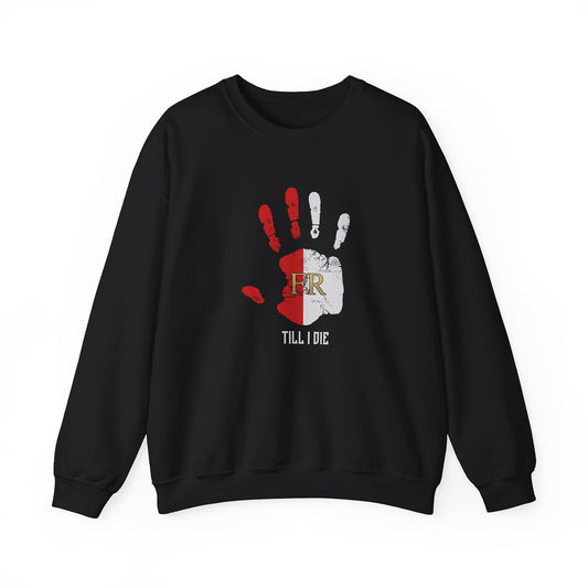 Sweater loose regular - FR - Till i die hand - logo voor groot