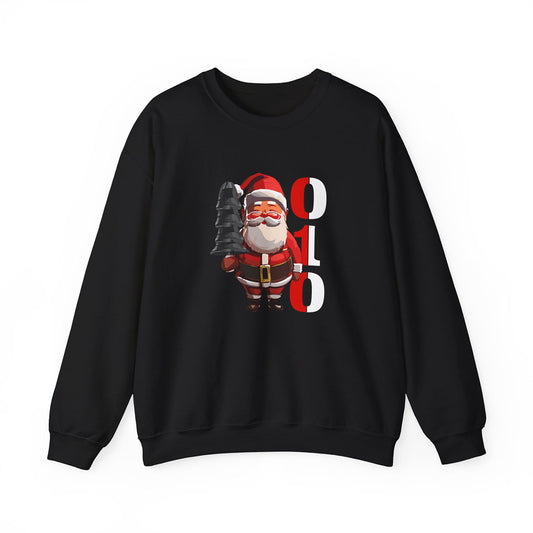 Sweater loose regular zwart - kabouter 010 - logo voor groot