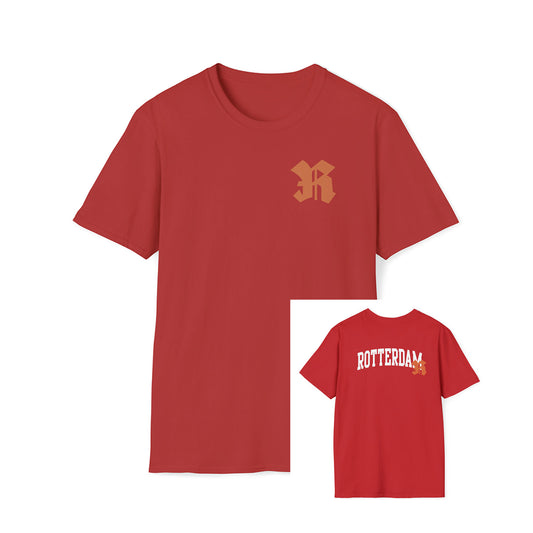 Rood t-shirt met Rotterdam design