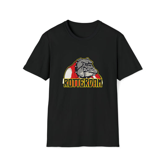 T-shirt regular - Bulldog Rotterdam - logo voor groot