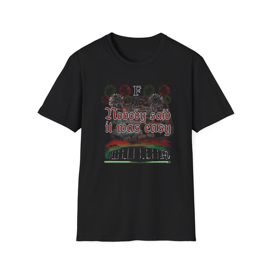 T-shirt regular zwart - Nobody said it was easy
