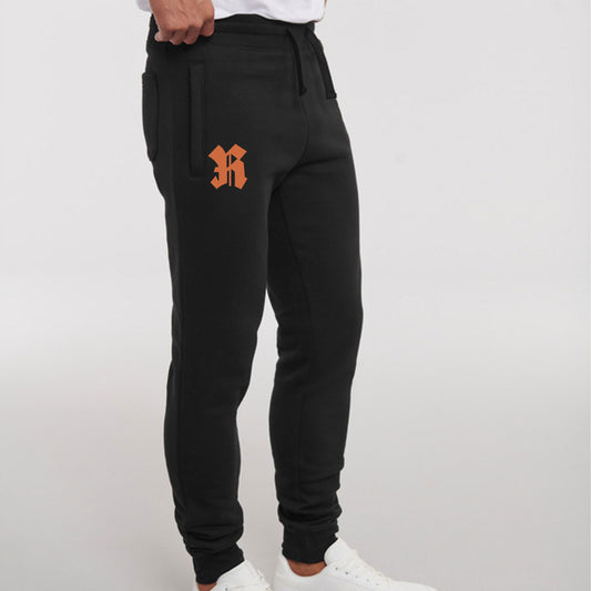 Trainingsbroek relax zwart - R - logo rechts