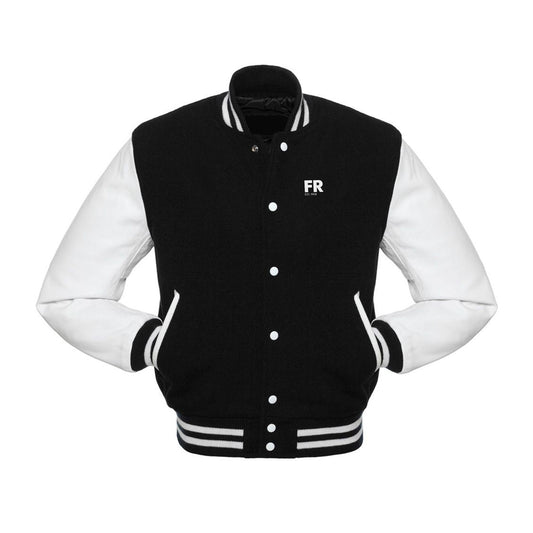 Varsity jas zwart - Hand in hand - Kameraden - FR - logo links