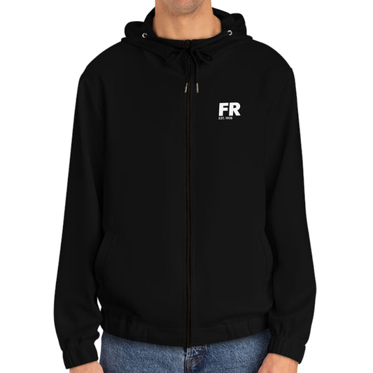 Hoodie met rits relax zwart - FR - Hand in Hand - Kameraden - logo links