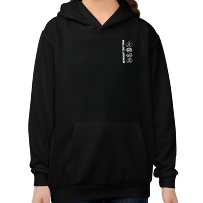 Hoodie regular zwart - kids - De Mooiste Rotstad