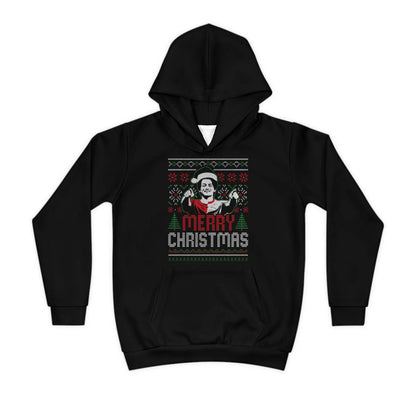 Kerst hoodie regular zwart - kids - Ayase Merry Christmas