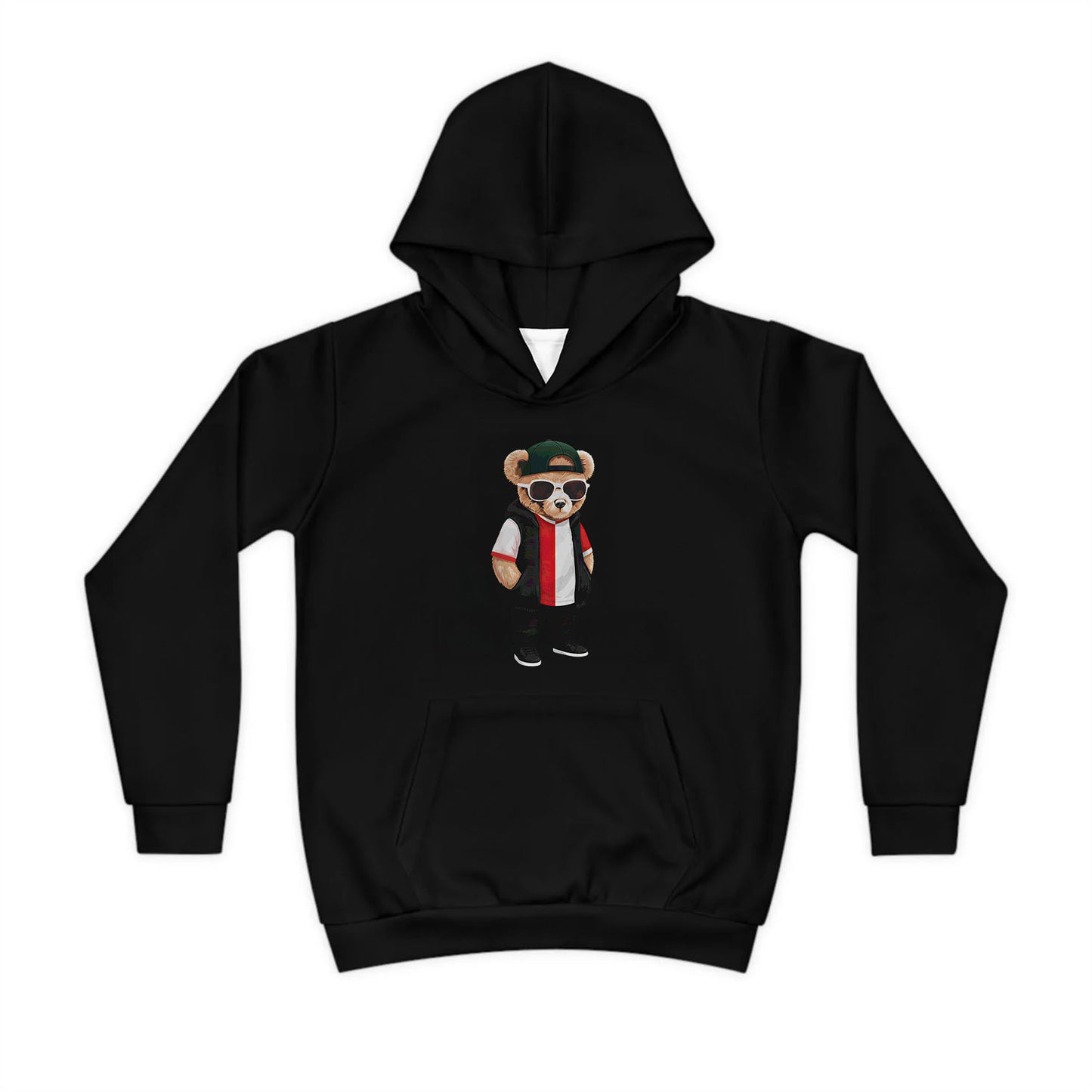 Hoodie regular - kids - Hand in zakken beer