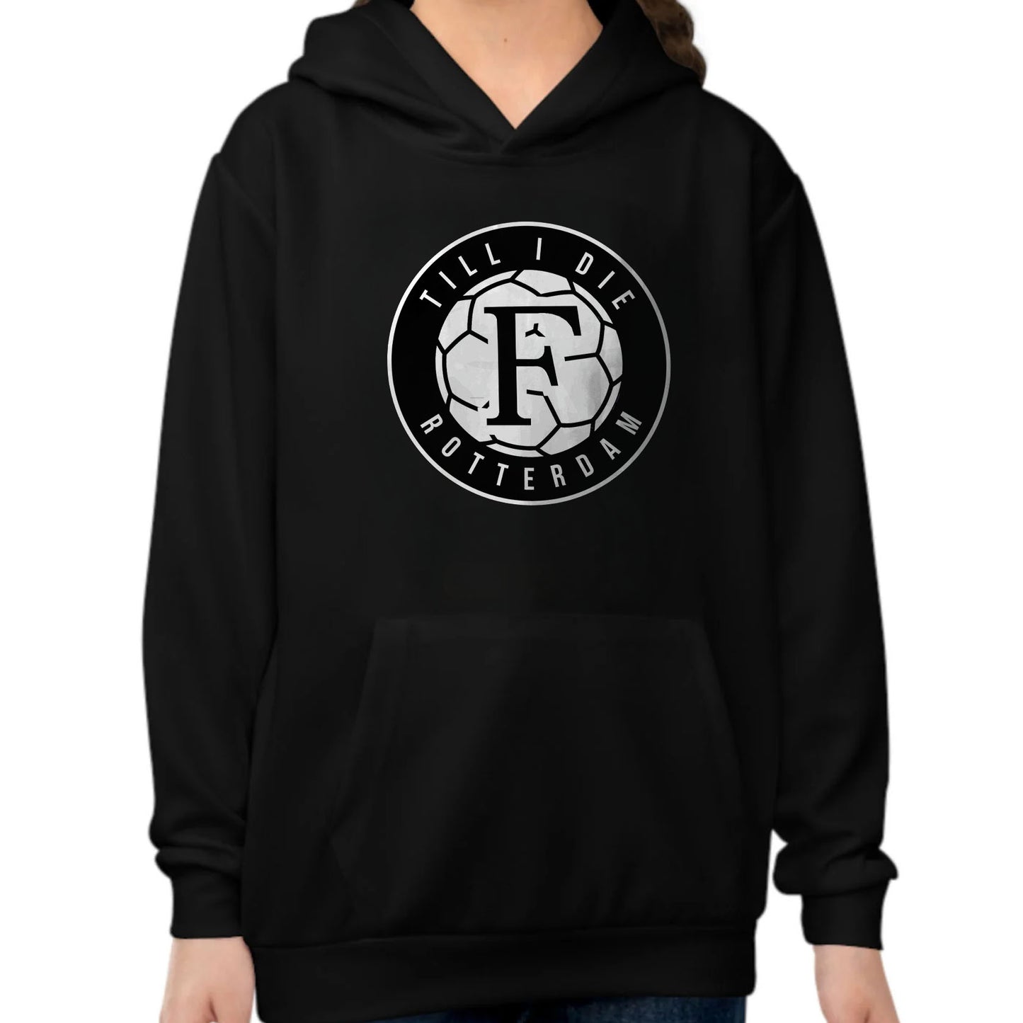 Hoodie regular zwart - kids - F Till I Die Rotterdam