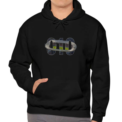 Hoodie relax zwart - 010 Stadion