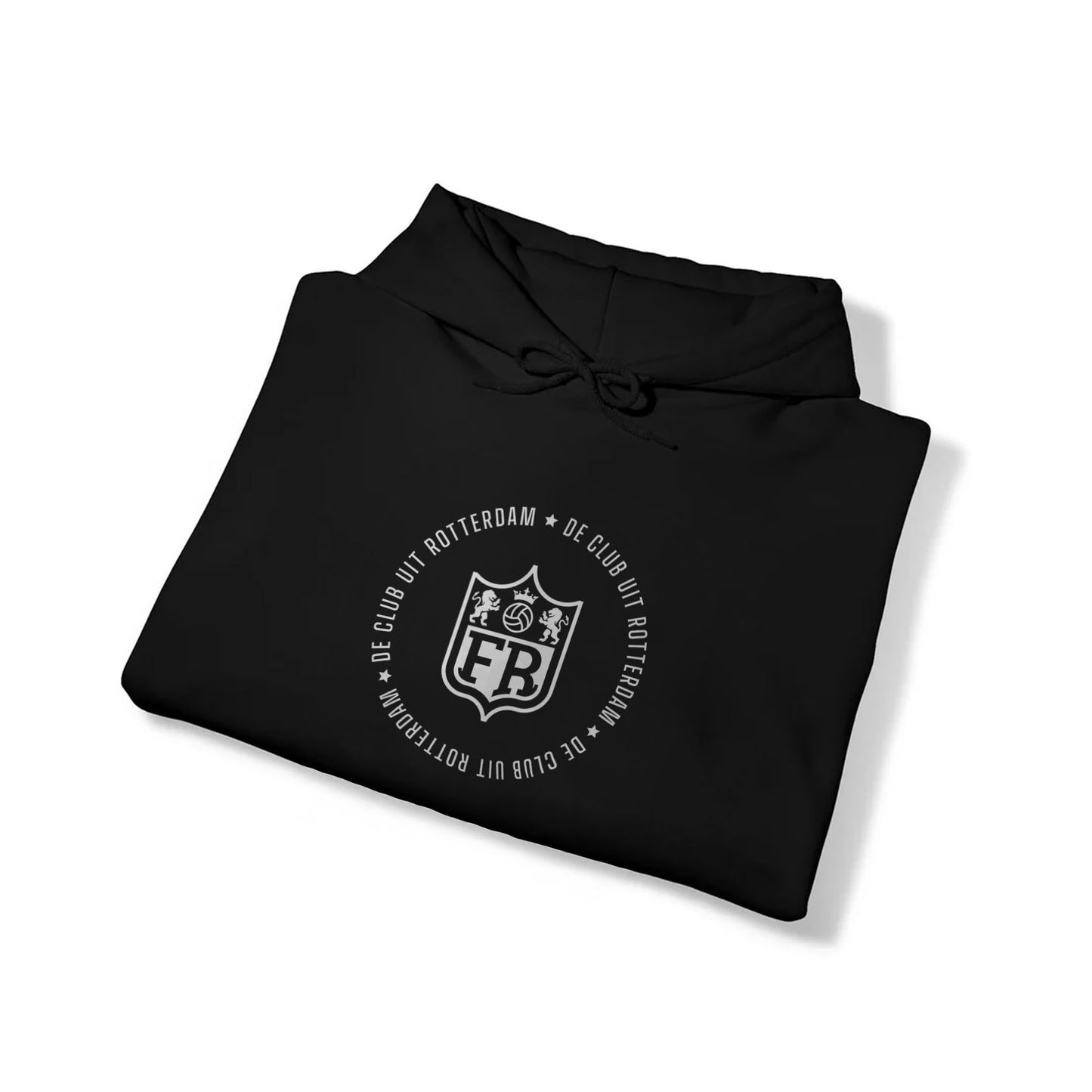 Hoodie relax zwart - FR - De club uit Rotterdam