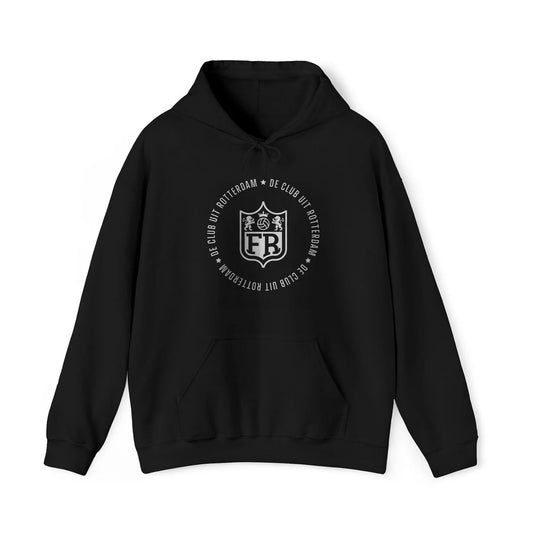 Hoodie relax zwart - FR - De club uit Rotterdam