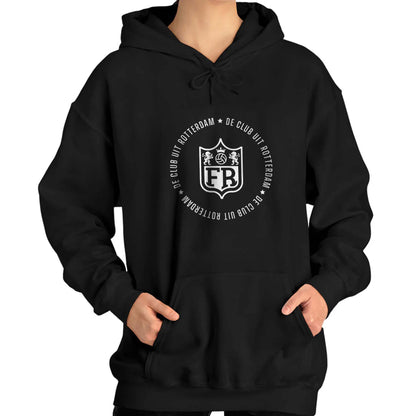 Hoodie relax zwart - FR - De club uit Rotterdam