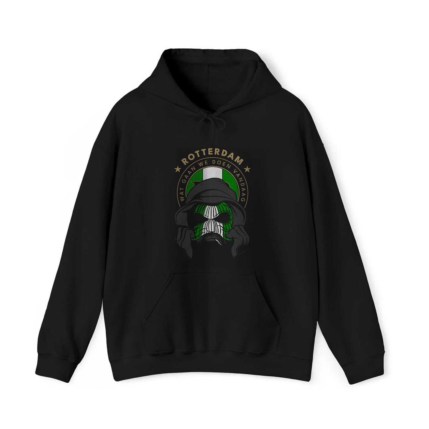 Hoodie relax zwart - FR masker