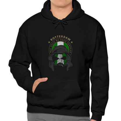 Hoodie relax zwart - FR masker