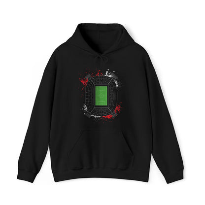 Hoodie relax zwart - Rood wit Kuip